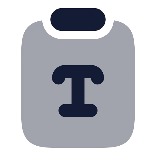Clipboard Type Icon in Bulk Rounded style