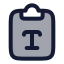 Clipboardtype icon with duotone rounded style