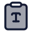 Clipboardtype icon with duotone standard style