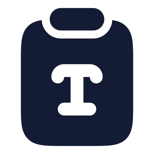 Clipboard Type Icon in Solid Rounded style