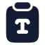 Clipboardtype icon with solid rounded style