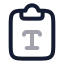 Clipboardtype icon with twotone rounded style