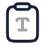 Clipboardtype icon with twotone rounded style