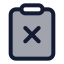 Clipboardx icon with duotone standard style