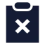 Clipboardx icon with solid sharp style