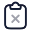Clipboardx icon with twotone rounded style