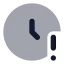 Clockalert icon with bulk rounded style