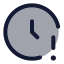 Clockalert icon with duotone standard style