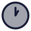 Clockhour icon with duotone standard style