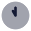 Clockhour icon with bulk rounded style