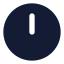 Clockhour icon with solid rounded style