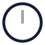 Clockhour icon with twotone rounded style