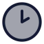 Clockhour icon with duotone standard style