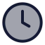 Clockhour icon with duotone standard style