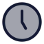 Clockhour icon with duotone standard style