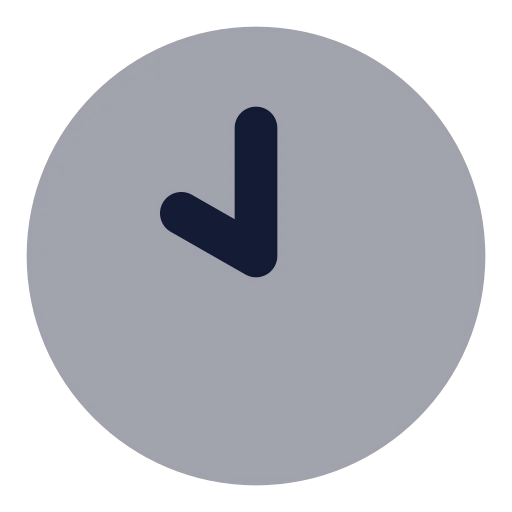 Clock 10 Icon in Bulk Rounded style