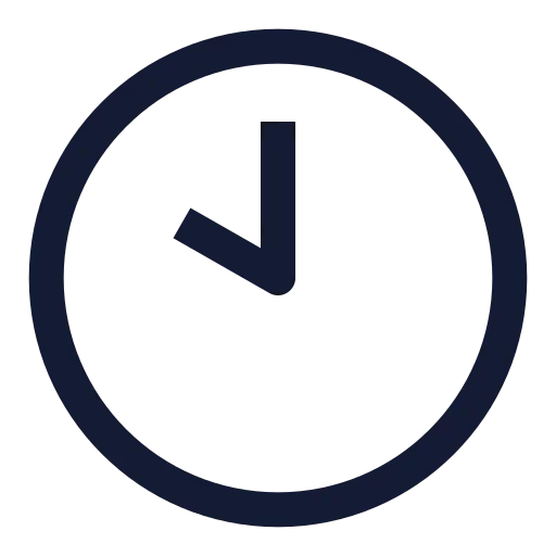 Clock 10 Icon in Stroke Sharp style