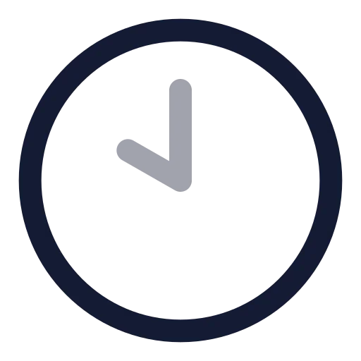 Clock 10 Icon in Twotone Rounded style