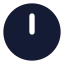Clock 12 icon with solid rounded style
