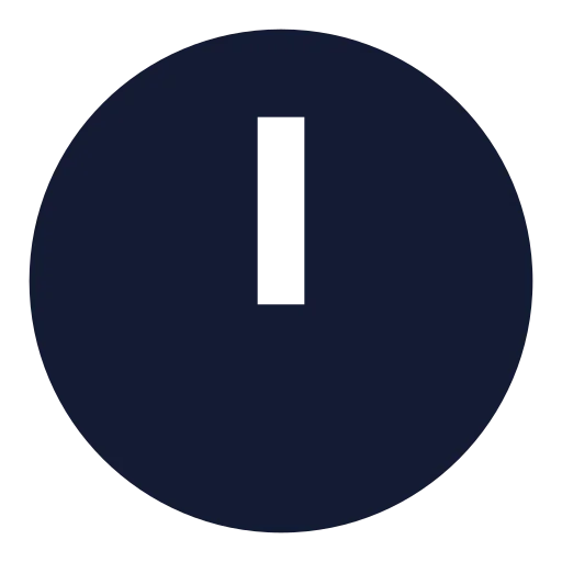 Clock 12 Icon in Solid Sharp style
