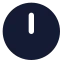 Clock 12 icon with solid standard style