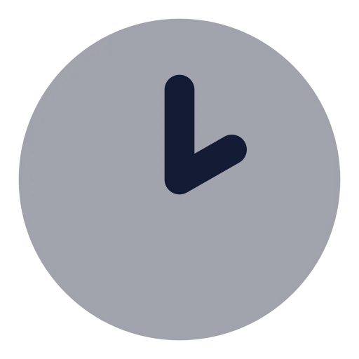 Clock 2 Icon in Bulk Rounded style