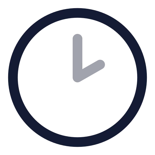 Clock 2 Icon in Twotone Rounded style