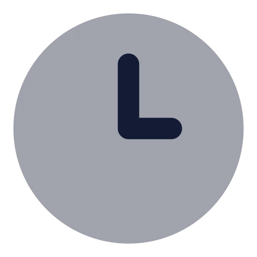 Clock 3 Icon in Bulk Rounded style