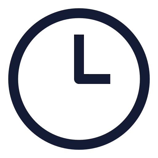 Clock 3 Icon in Stroke Sharp style