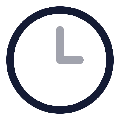 Clock 3 Icon in Twotone Rounded style