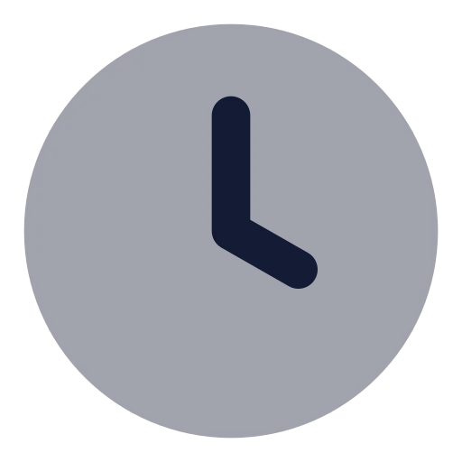 Clock 4 Icon in Bulk Rounded style