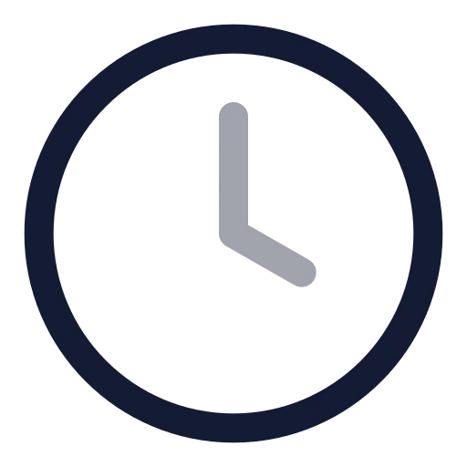 Clock 4 Icon in Twotone Rounded style