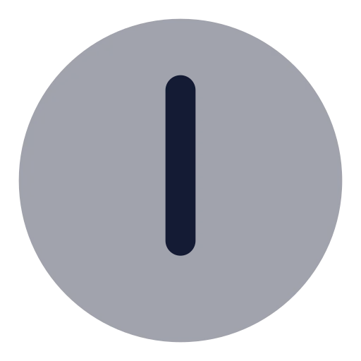 Clock 6 Icon in Bulk Rounded style