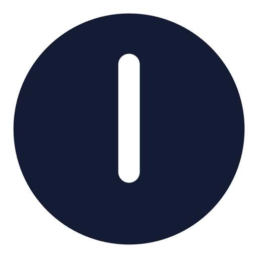 Clock 6 Icon in Solid Rounded style