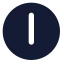Clock 6 icon with solid standard style