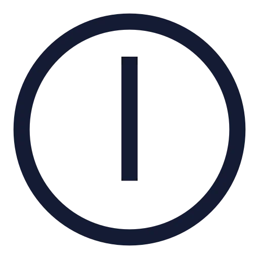 Clock 6 Icon in Stroke Sharp style