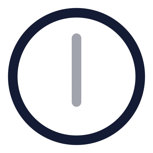 Clock 6 Icon in Twotone Rounded style