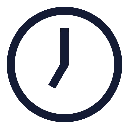 Clock 7 Icon in Stroke Sharp style