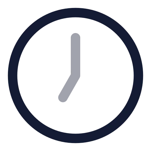 Clock 7 Icon in Twotone Rounded style