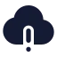 Cloudalert icon with solid standard style