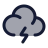 Cloud Angled Zap icon preview