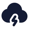 Cloud Angled Zap icon preview