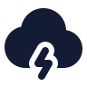 Cloud Angled Zap icon preview