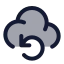 Cloudbackup icon with duotone standard style