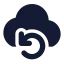 Cloudbackup icon with solid standard style