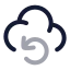 Cloudbackup icon with twotone rounded style