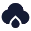 Cloudbigrain icon with solid sharp style