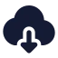 Cloud Download icon with stroke standard style