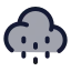 Clouddrizzle icon with duotone standard style