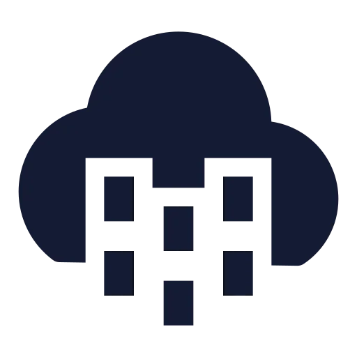 Cloud Drizzle Icon in Solid Sharp style